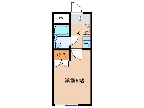 和田町駅 徒歩15分 2階の物件間取画像